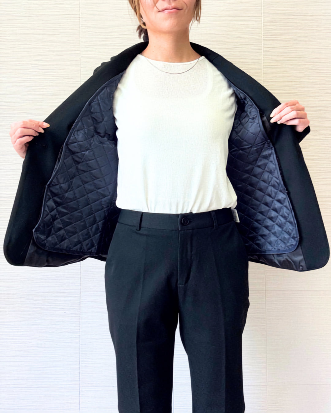中綿ベスト付きセットアップスーツのベスト