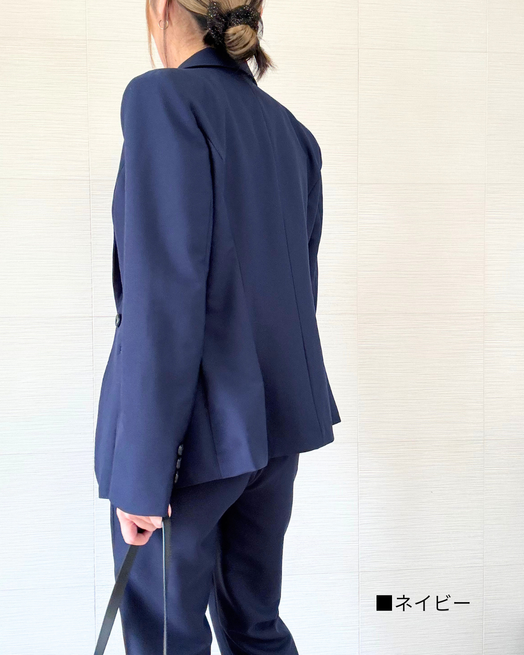 即日発送】ステッチジャケットリラックスパンツスーツ|レディース 即日発送】ステッチジャケットリラックスパンツスーツ|レディース