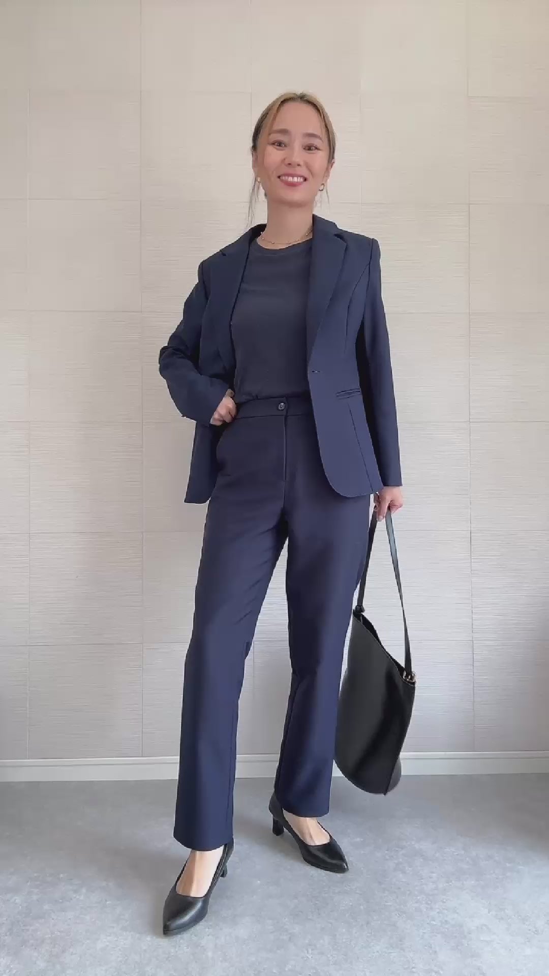 美品★レリアン ハンドステッチ ネイビーセットアップスーツ7 美品☆レリアン ハンドステッチ ネイビーセットアップスーツ7 - メルカリ